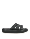 Jémy Woman Sandals Black Size 6 Leather In Black