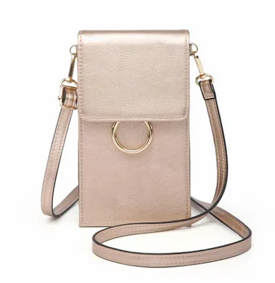 Jen & Co. Ayla Cell Phone Bag In Rose Gold In Multi
