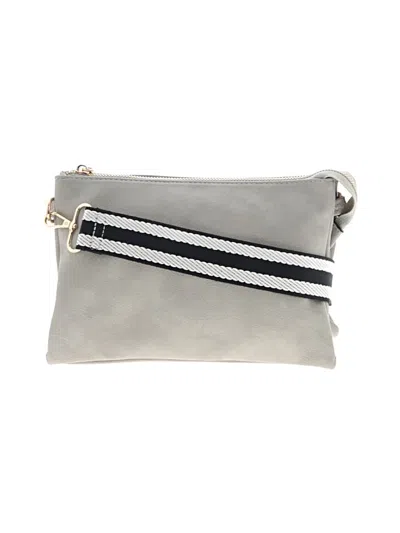 Pre-owned Jen & Co. Crossbody Bag In Gray
