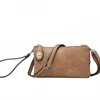 Jen & Co. Crossbody Wristlet Clutch With Twist Lock Closure In Mocha In Brown