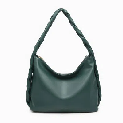 Jen & Co. Delilah Knotted Detail Hobo In Hunter Green