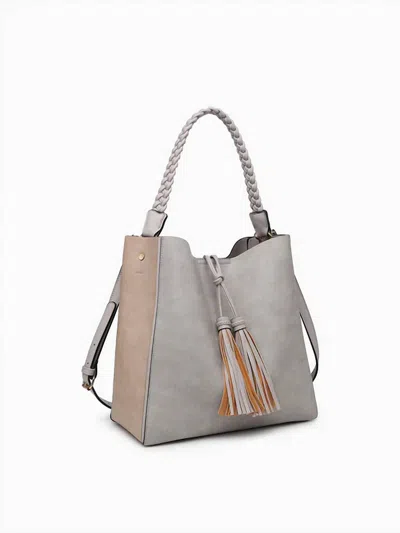 Jen & Co. Dina Bag In A Bag In Grey/beige In Multi