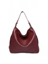 Jen & Co. Gina Shoulder Bag In Burgundy In White