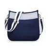 Jen & Co. Jolee Neoprene Crossbody In Navy White In Blue