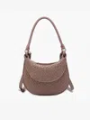 Jen & Co. Kaylor Woven Crossbody W/ Pouch In Taupe