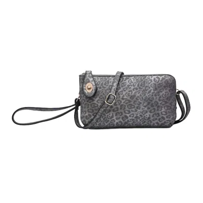 Jen & Co. Kendall Safari Collection Wristlet/crossbody In Pewter In Silver