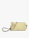 Jen & Co. Kendall Vegan Snake Crossbody In Pale Yellow In Yellow