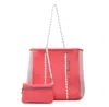 Jen & Co. Meribella Multifunctional Neoprene Tote In Coral In Pink