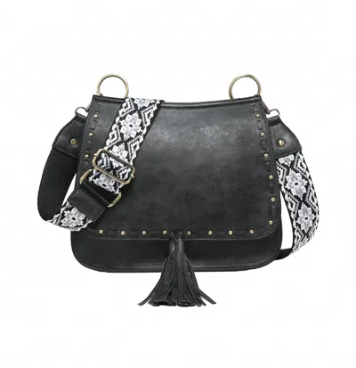 Jen & Co. The Bailey Crossbody Bag In Black