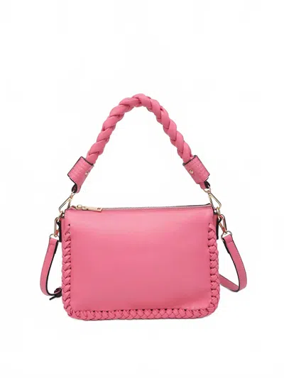 Jen & Co. The Judith Shoulder Bag In Bubblegum In Pink