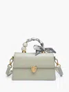 Jen & Co. Venice Pearl Crossbody Clutch In Lt. Green In Multi
