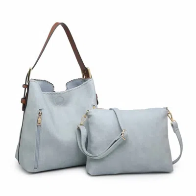 Jen & Co. Women's Alexa Hobo Bag In Gray Teal