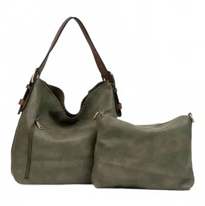 Jen & Co. Women's Alexa Hobo Bag In Olive In Green