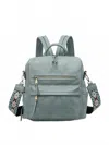 Jen & Co. Women's Amelia Convertible Backpack With Guitar Strap In Teal In Blue