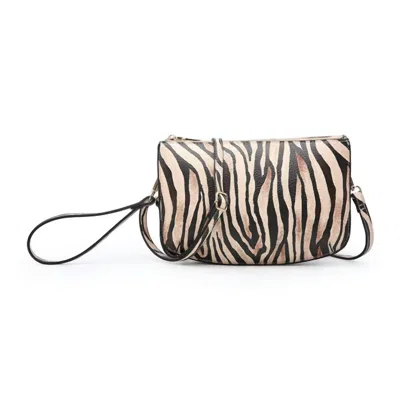 Jen & Co. Women's Animal Print Versatile Crossbody Bag In Tiger Yellow In Multi