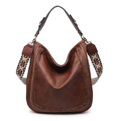 Jen & Co. Women's Aris Whipstitch Crossbody Bag In Brown