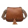 Jen & Co. Women's Bailey Brown Crossbody Bag In Brown