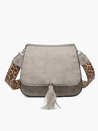 Jen & Co. Women's Bailey Crossbody Bag In Grey In Gray