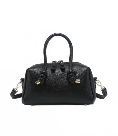 Jen & Co. Women's Barcelona Vegan Crossbody Bag In Black