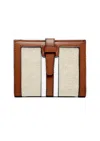 Jen & Co. Women's Bessie Wallet In Stripe Brown/white