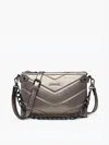 Jen & Co. Women's Britt Puffer Crossbody Bag In Grey In Silver