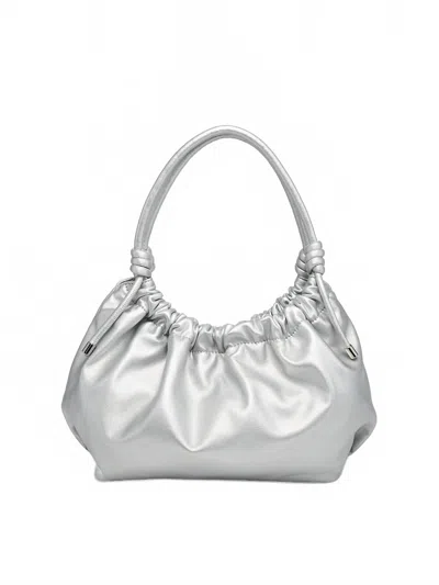 Jen & Co. Women's Celia Ruched Satchel In Silver