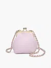 Jen & Co. Women's Cleo Coin Pouch Crossbody Clutch In Ballet Pink In Pink