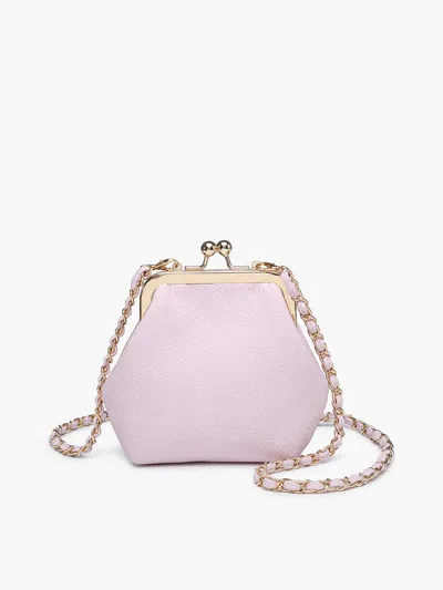 Jen & Co. Women's Cleo Coin Pouch Crossbody Clutch In Ballet Pink In Purple