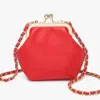 Jen & Co. Women's Cleo Coin Pouch Crossbody Clutch In Red In Red