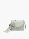 Jen & Co. Women's Flapover Crossbody Bag In Light Sage In Multi