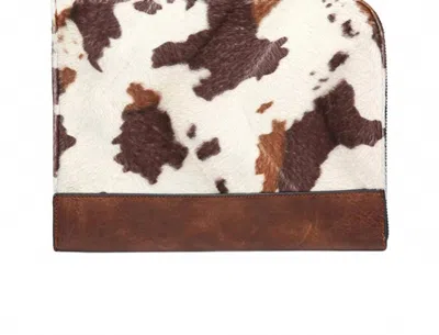 Jen & Co. Women's Gwen Tablet Sleeve In Brown Cow In Animal Print