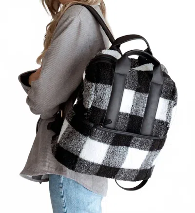 Jen & Co. Women's Hattie Backpack With Guitar Strap In Black / White In Multi