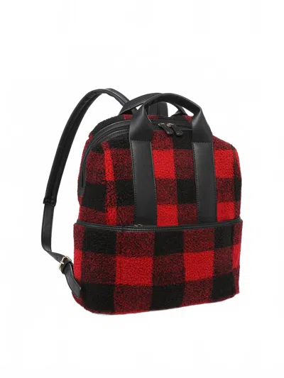 Jen & Co. Women's Hattie Backpack With Guitar Strap In Red / Black In Multi