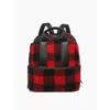 Jen & Co. Women's Hattie Sherpa Guitar Strap Backpack In Red Black In Red