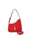 Jen & Co. Women's Havana Asymmetrical Shoulder Bag In Lock Cherry Red In Red