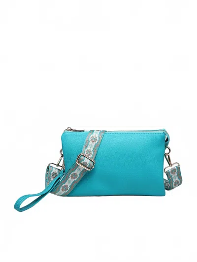 Jen & Co. Women's Izzy Crossbody Bag In Ocean Teal In Multi