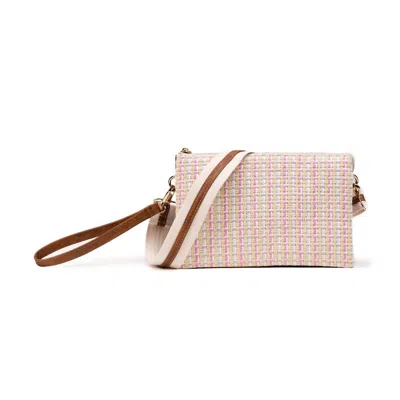 Jen & Co. Women's Izzy Woven Crossbody Bag In Multi Lavender