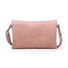 Jen & Co. Women's Kelly Zip Crossbody Wristlet In Salmon In Multi