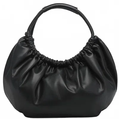 Jen & Co. Women's Lena Ruched Shoulder Bag With Round Handle In Black