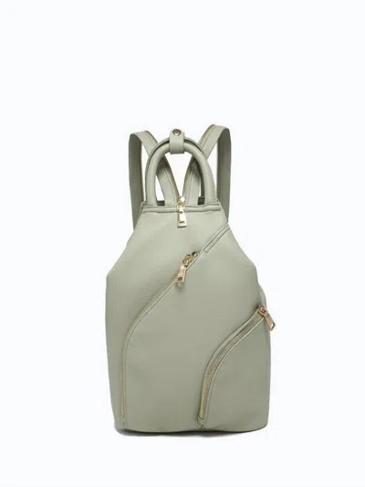 Jen & Co. Women's Maura Backpack In Light Sage In Multi