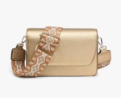 Jen & Co. Women's Noah Guitar Strap Crossbody Bag In Gold