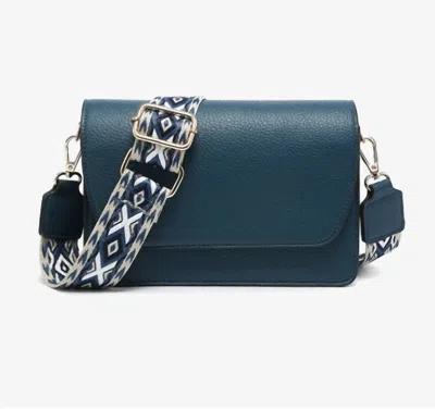 Jen & Co. Women's Noah Guitar Strap Crossbody Bag In Prussian Blue