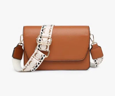 Jen & Co. Women's Noah Vegan Guitar Strap Crossbody Bag In Brown