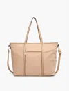 Jen & Co. Women's Nylon Tote Bag In Tan