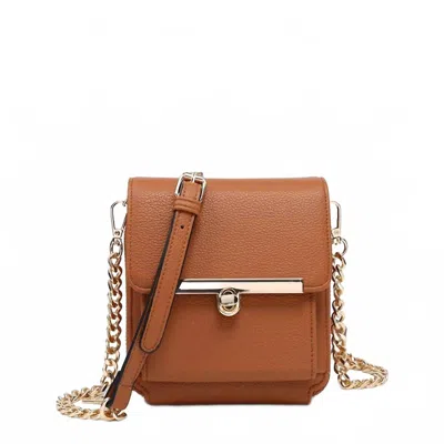 Jen & Co. Women's Odette Square Clutch Crossbody Bag In Brown