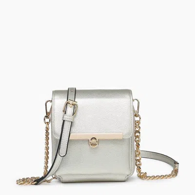 Jen & Co. Women's Odette Square Clutch Crossbody Bag In Gold In Silver