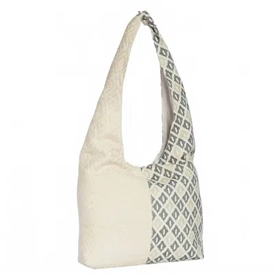 Jen & Co. Women's Padma Contrast Hobo Bag In Ivory In Multi