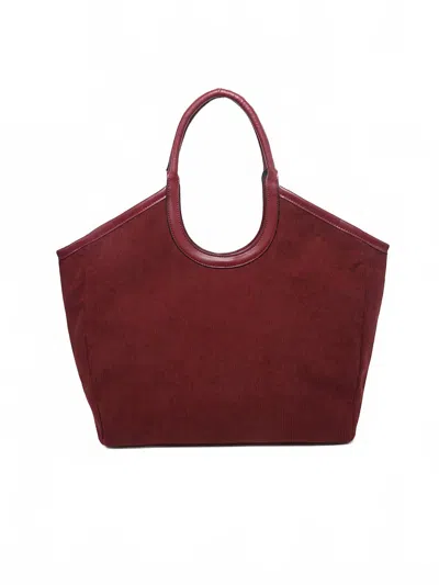 Jen & Co. Women's Piper Corduroy Tote Bag In Cherry Lacquer In Multi