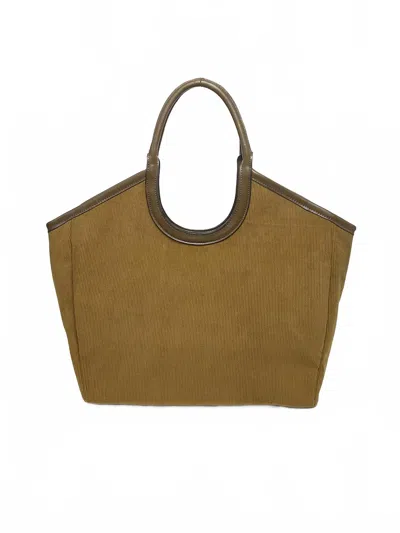 Jen & Co. Women's Piper Corduroy Tote Bag In Taupe In Gray