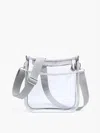 Jen & Co. Women's Posie Clear Crossbody Bag In Silver